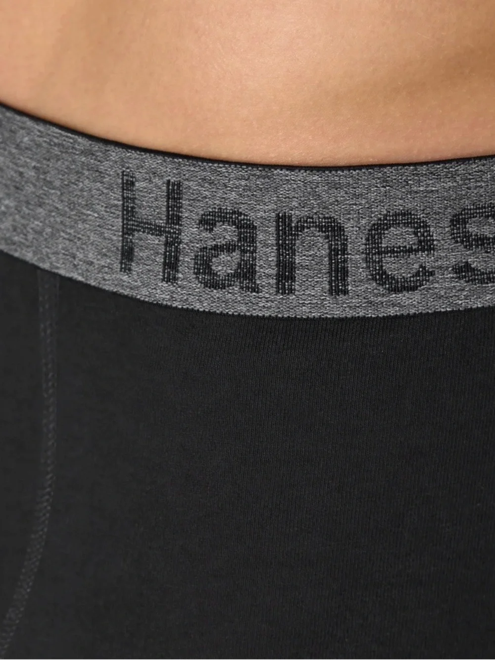 Hanes 3-Pack Boxer Briefs in Black, Gray &  Blue Size S
